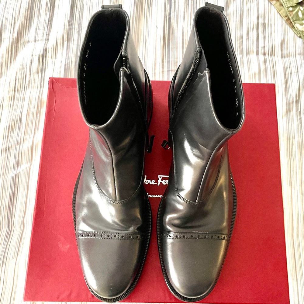 Men’s Ferragamo Sestri Boots - Grey